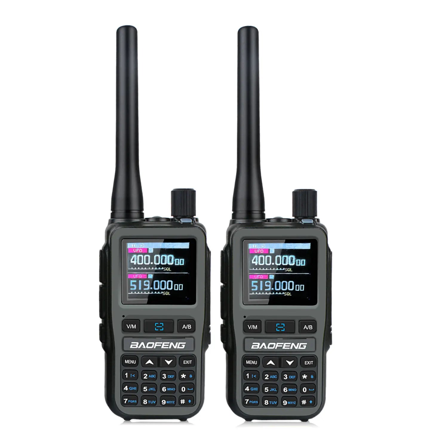 2PCS/Pack Baofeng UV-5R Mini Dual Band Dual PTT Walkie Talkie