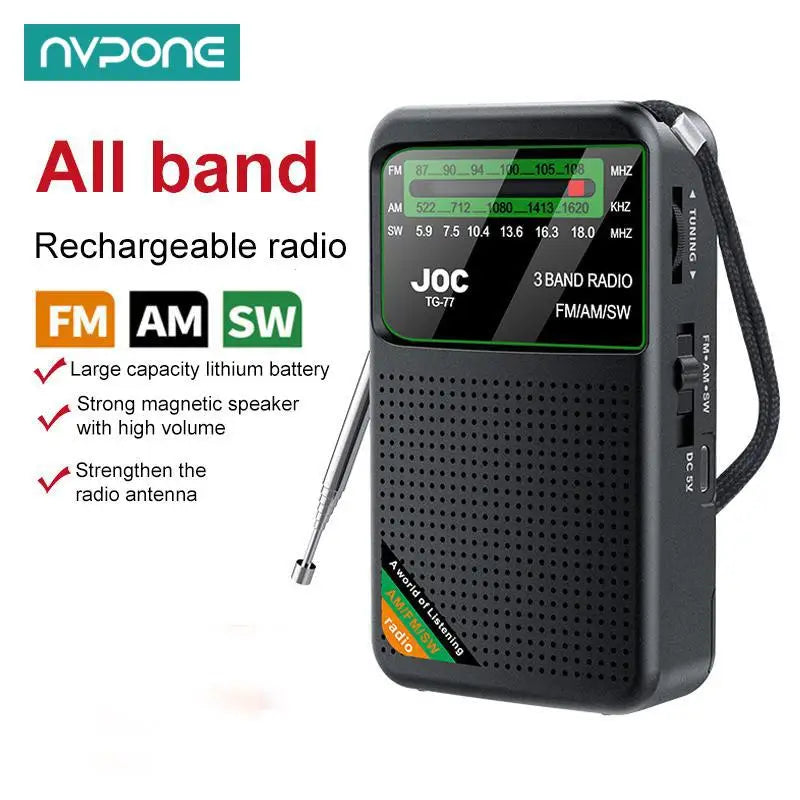 FM AM SW Radio Pocket All Band Radio