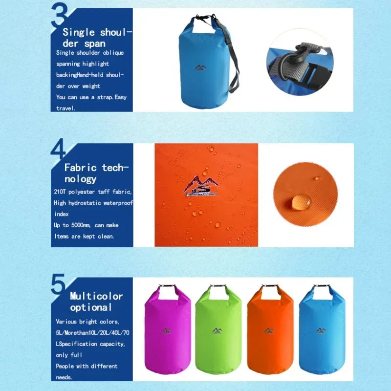 5L10L20L40L70L Waterproof Dry Bag Sack