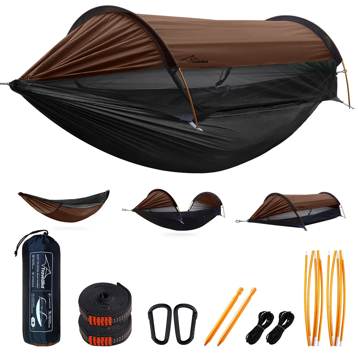 Outdoor Large Hammock with Mosquito Net 2 Person