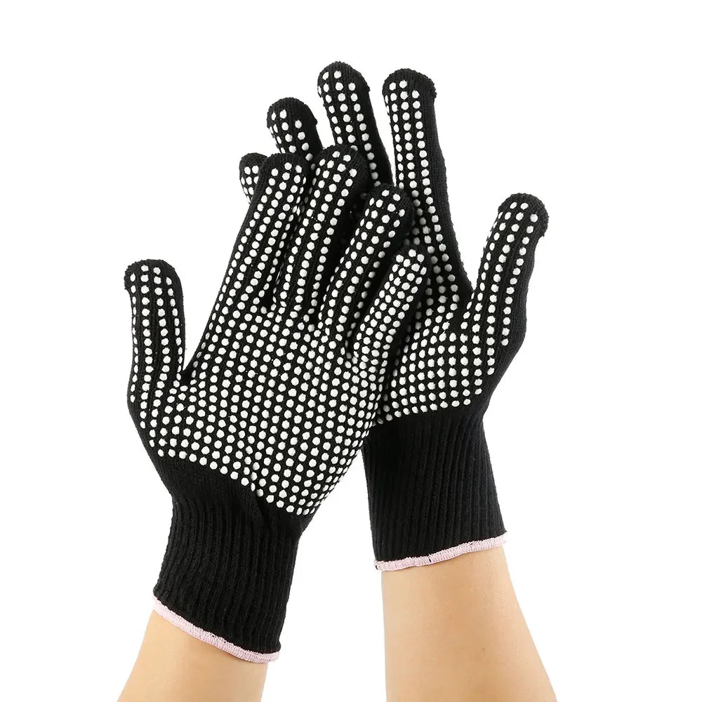 1 Pair Heat Resistant Oven Gloves - Cut Resistant