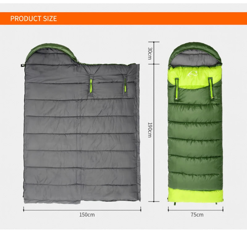 Camping Sleeping Bag Ultralight Waterproof 4 Season Warm Envelope Backpacking Sleeping Bag for Adults Outdoor Traveling Hiking
