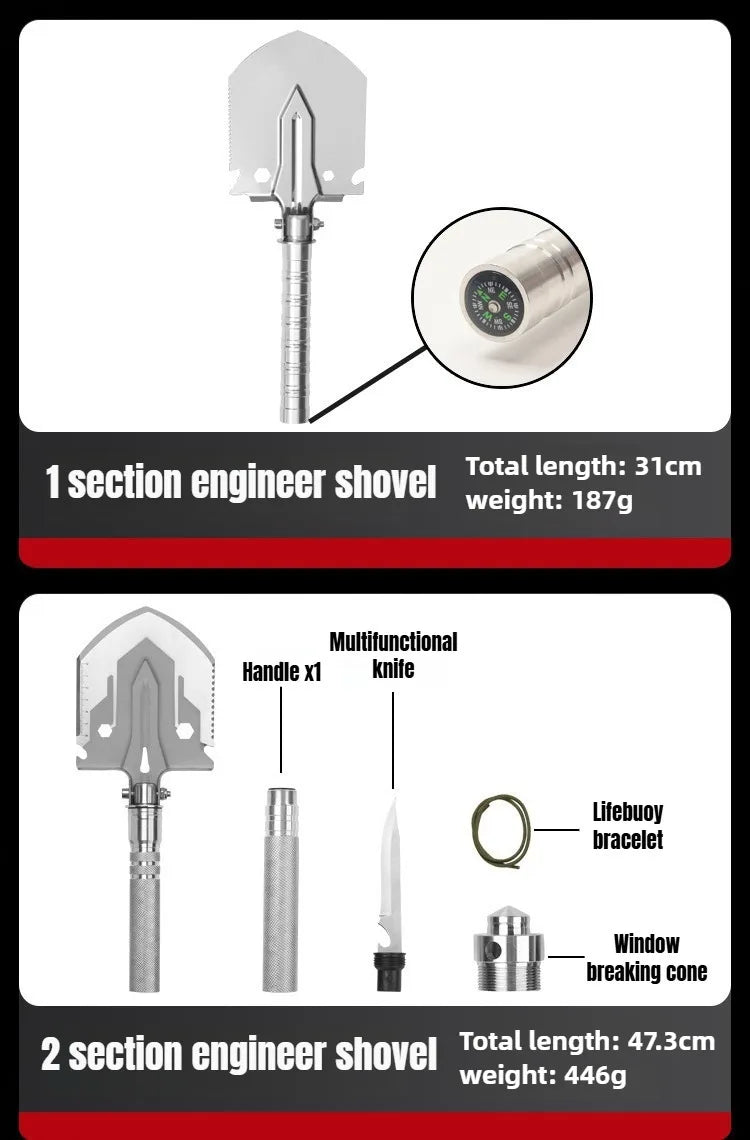 Multifunctional Shovel Folding Military Shovel Self-defense\