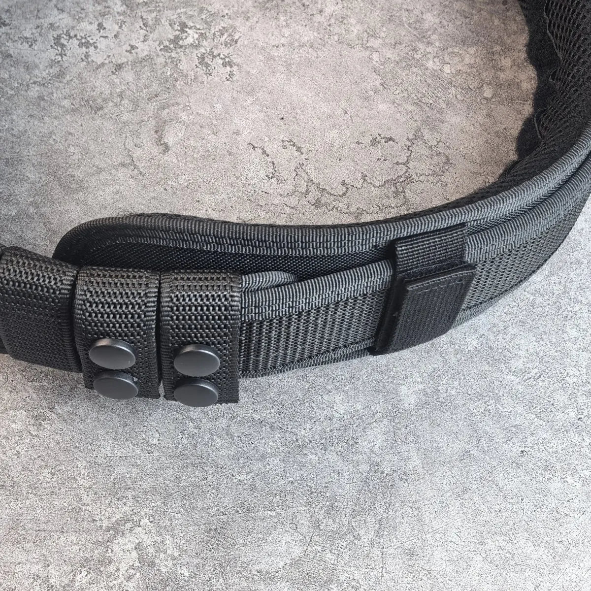 Men's Tactical Hard Waistband with Alloy Buckle Multifunctional Training Belt Extended Armed Workwear Black Solid Spring-Fall