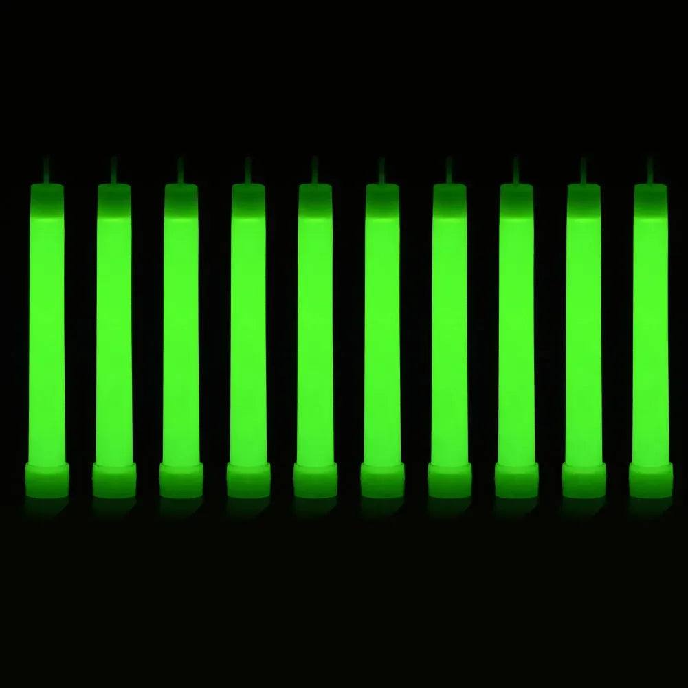 1-50pcs Glow Sticks with Hook 6 inch Fluorescence