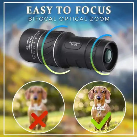 16x52 Long Range Monocular Telescope High -