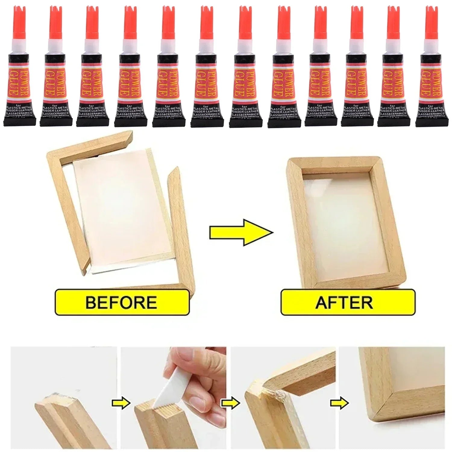 Liquid Super Glue Wood Rubber Metal Glass