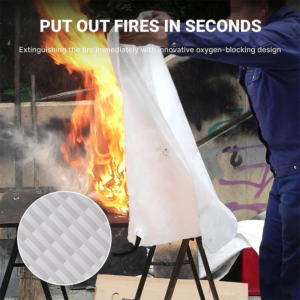 Fire Blanket Flame Retardant Set of 2