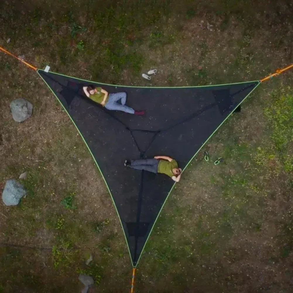 Portable Triangle Hammock Anti-Rollover Camping Hammock