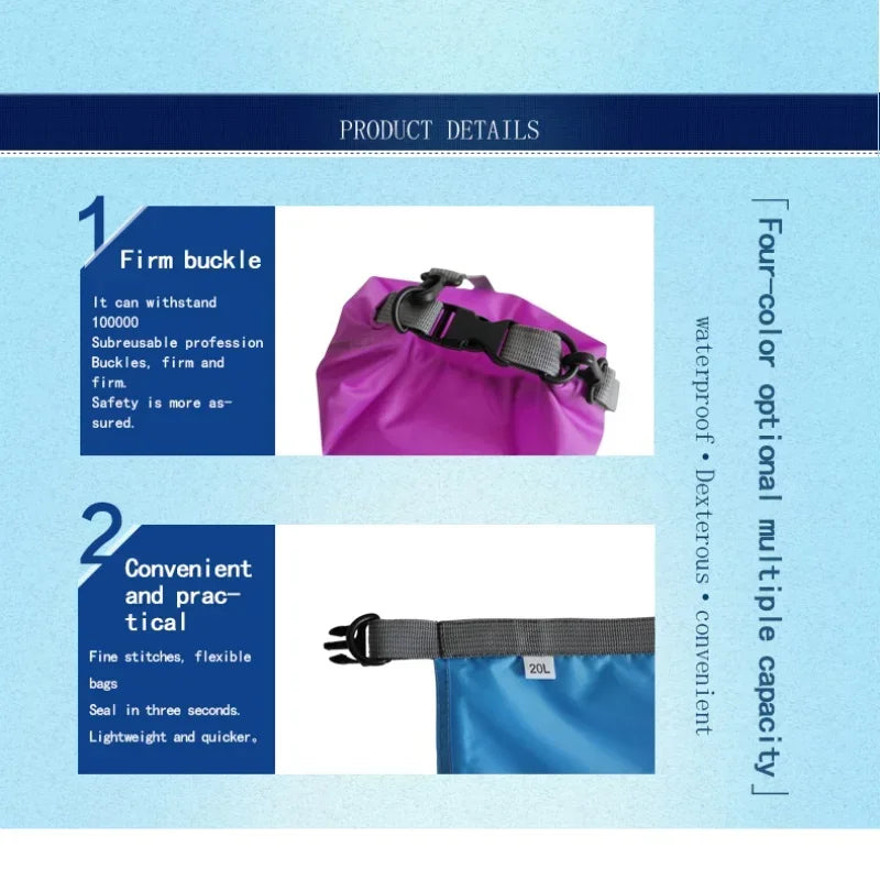 5L10L20L40L70L Waterproof Dry Bag Sack