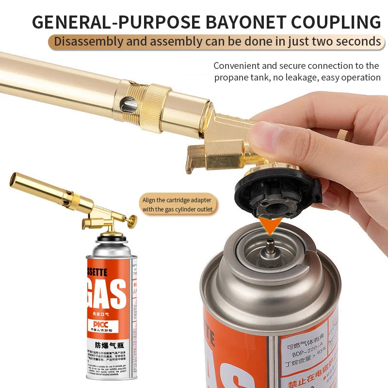 Outdoor Welding Gas Burner Flame Gun Butane