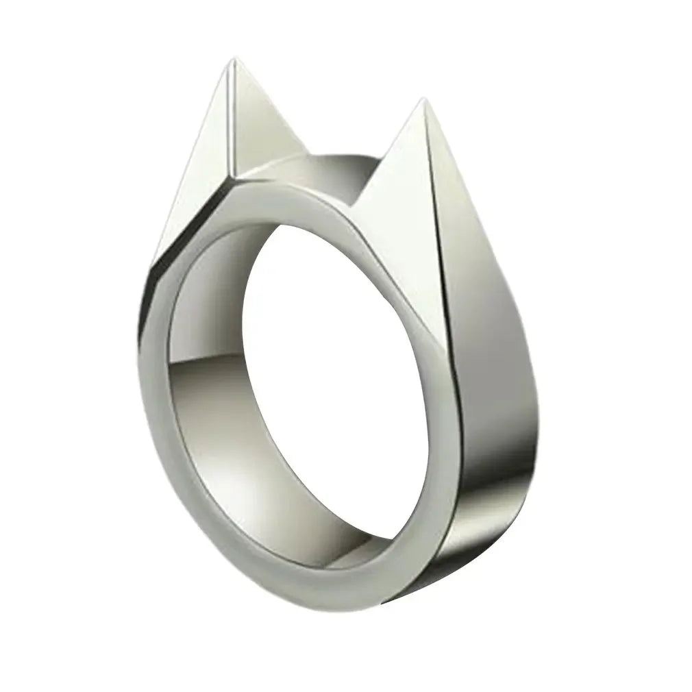 Rings Broken Window Cat's Ear Safety Survival Metal Defense Ring