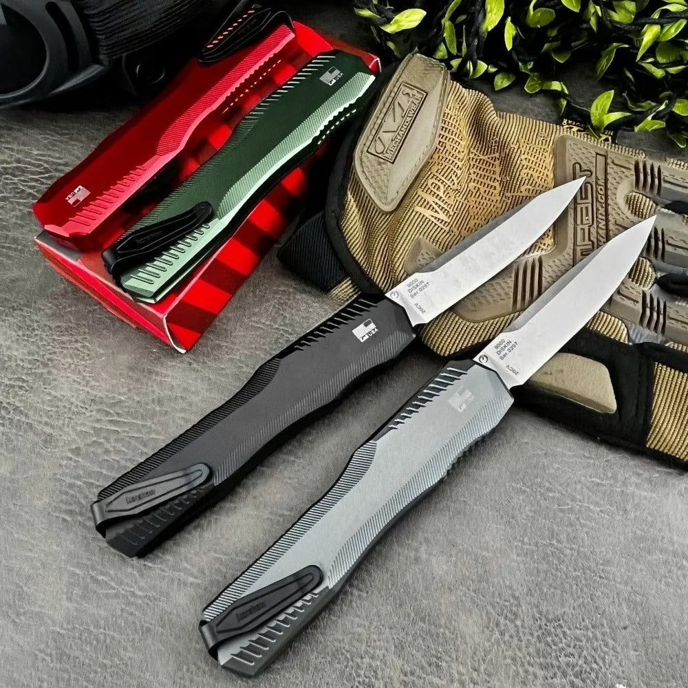 Tactical Knife D2 Steel Blade T6 Aluminum for outdoor camping