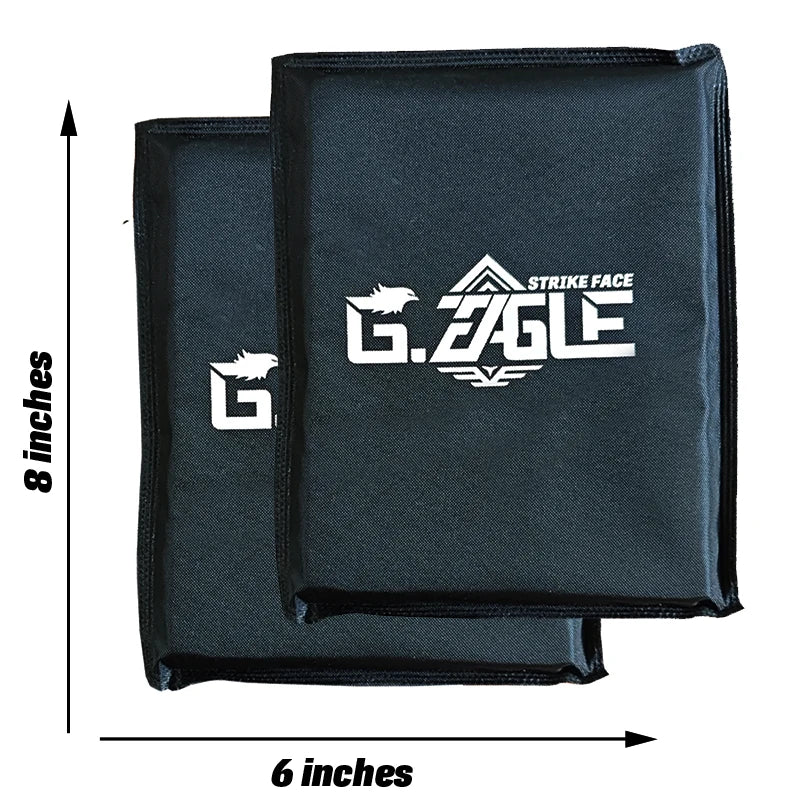 2 Pce Soft Bulletproof Side Plate 6x6/6x8 Inch NIJ IIIA Universal Fit for Side Armor Plate Carriers Ballistic Protection