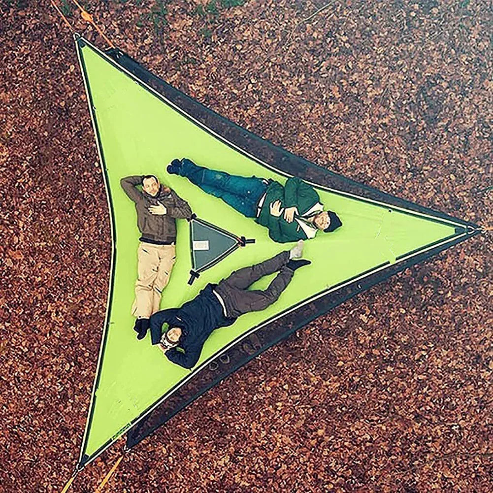 Portable Triangle Hammock Anti-Rollover Camping Hammock