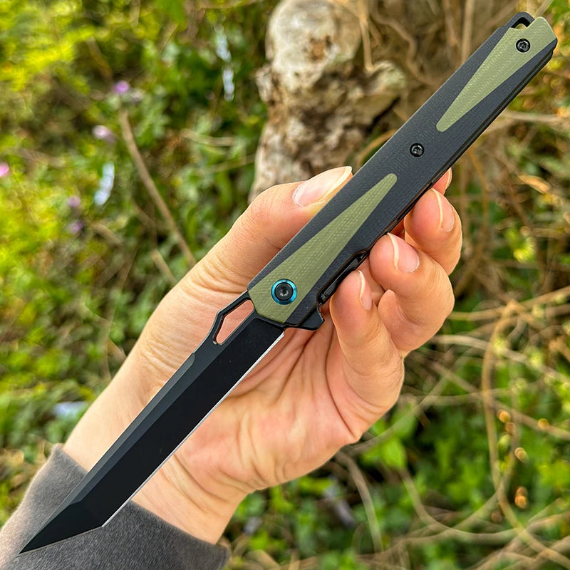 Sandvik 14C28N Steel Blade Pocket Knife,