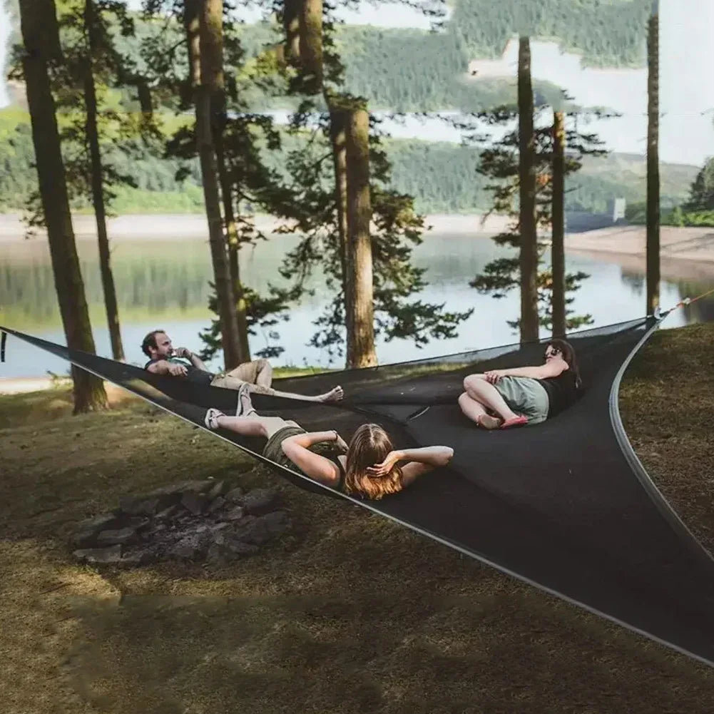 Portable Triangle Hammock Anti-Rollover Camping Hammock