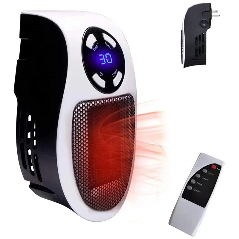 350W Portable Wall Mounted Heater with Remote Control