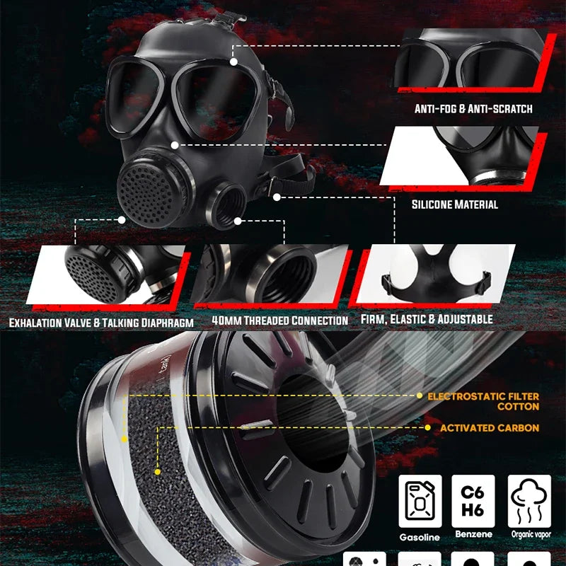 MF14/87 type gas mask full face mask