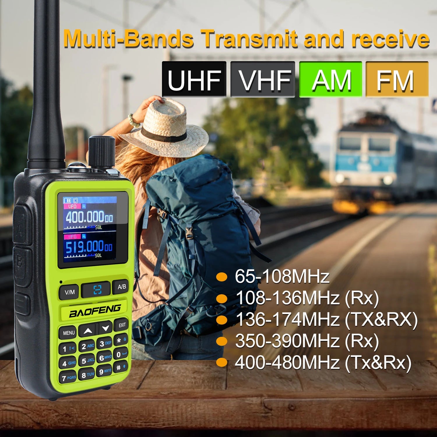 2PCS/Pack Baofeng UV-5R Mini Dual Band Dual PTT Walkie Talkie