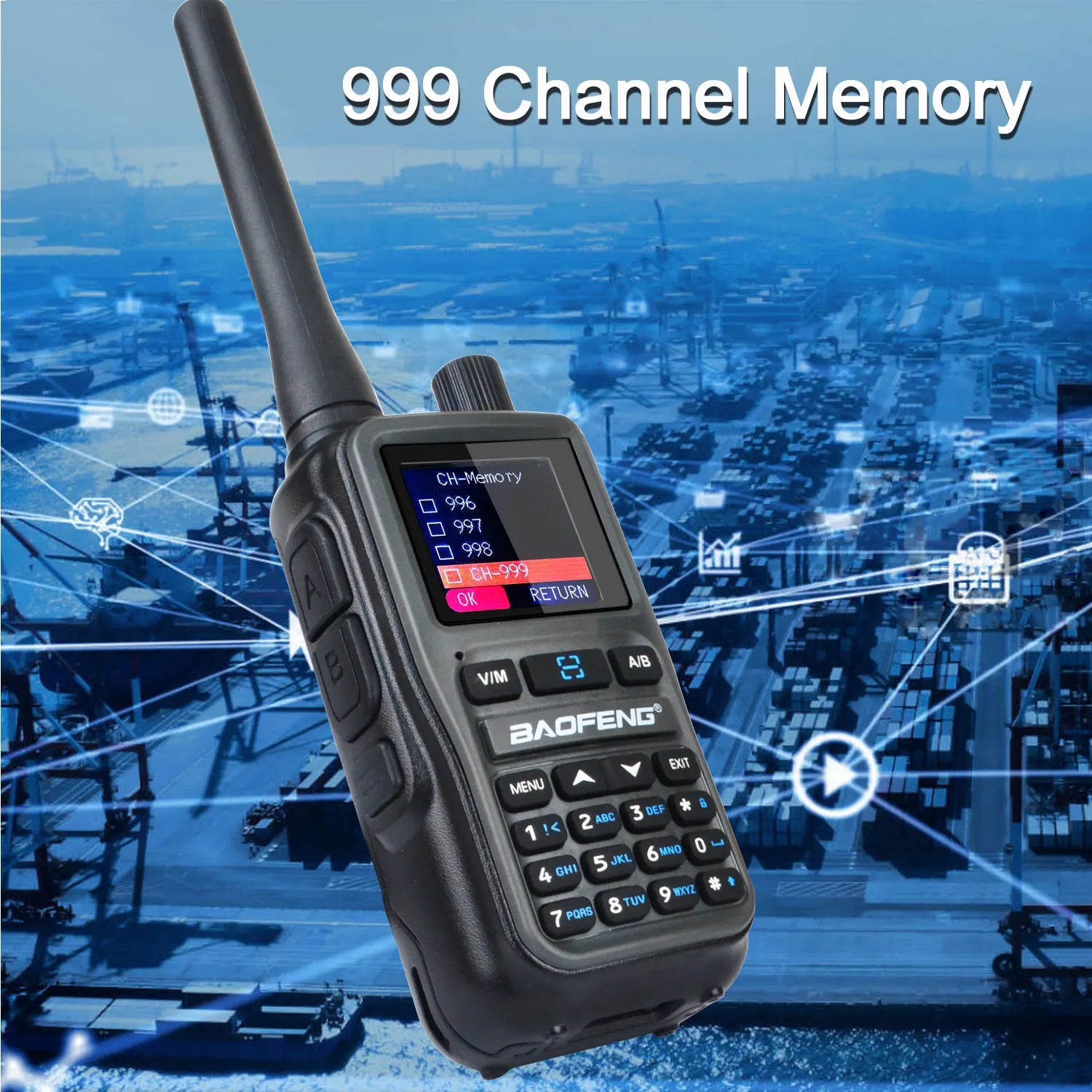 2PCS/Pack Baofeng UV-5R Mini Dual Band Dual PTT Walkie Talkie