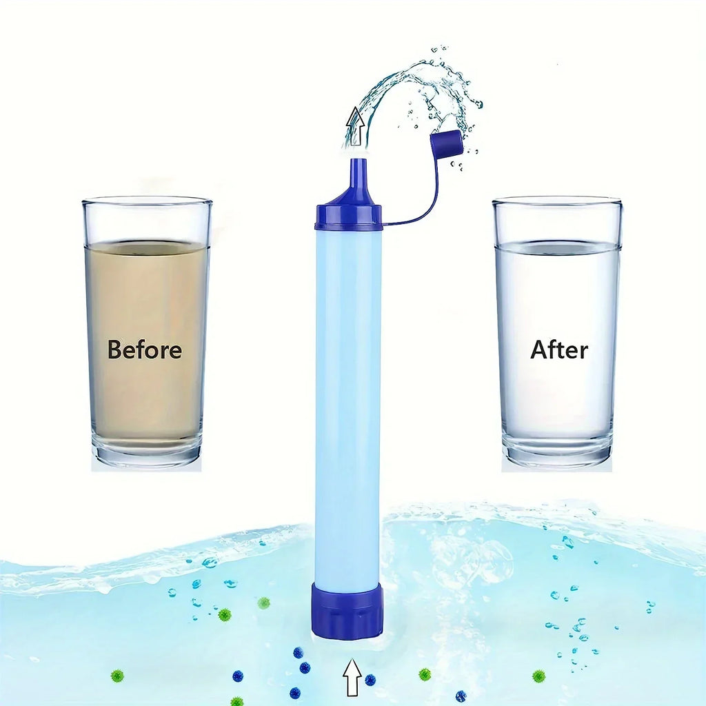 Portable Water Purifier Survival Straw - Clean Drinking Water Anywhere