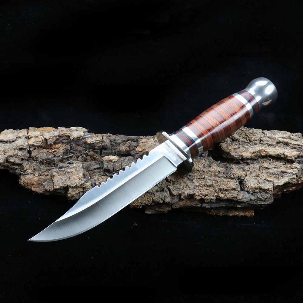 NEW Fixed Blade Knife with Nylon Sheath Camping  Fishing tools