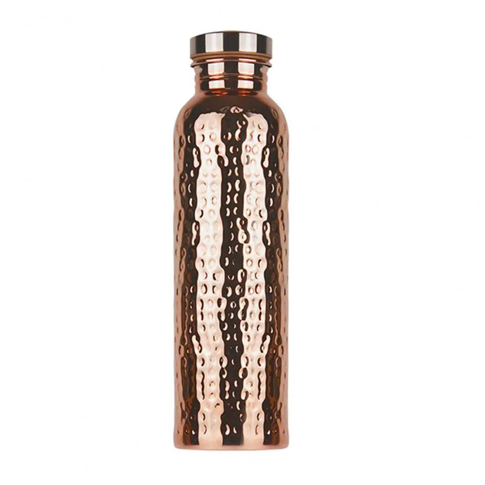 800ML Copper Drinking Bottle Hammer Pattern