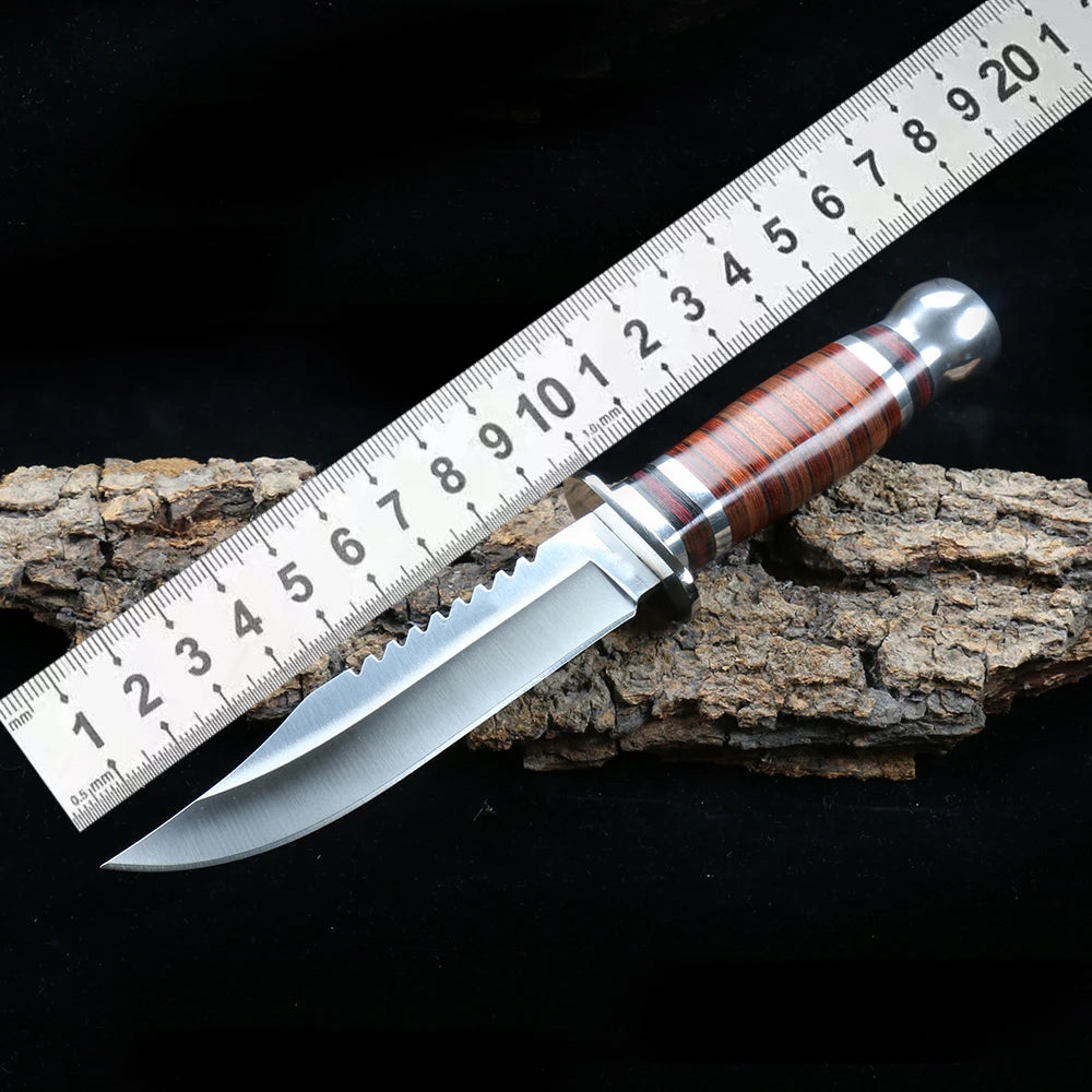 NEW Fixed Blade Knife with Nylon Sheath Camping  Fishing tools