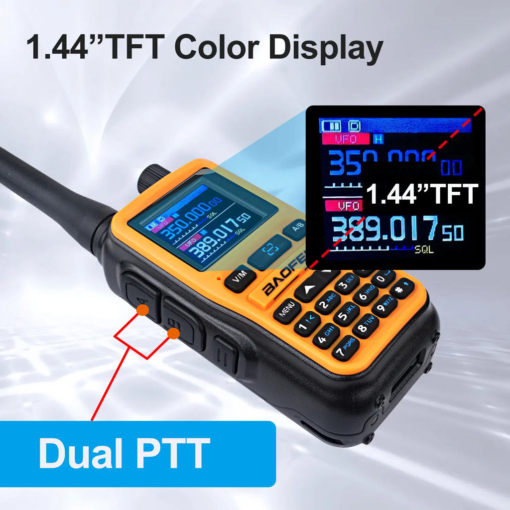 2PCS/Pack Baofeng UV-5R Mini Dual Band Dual PTT Walkie Talkie