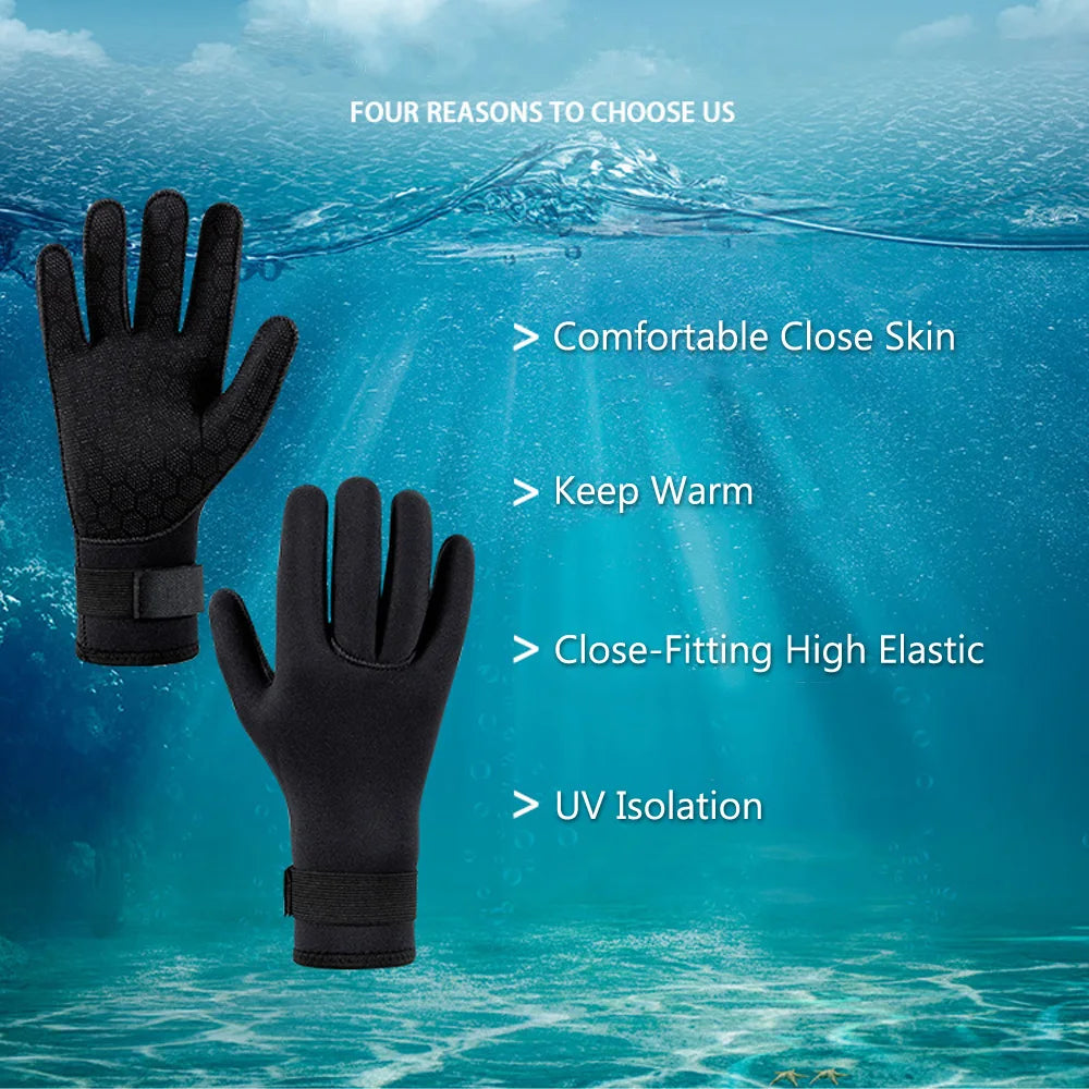 3mm Wetsuit Gloves Thermal Anti Slip