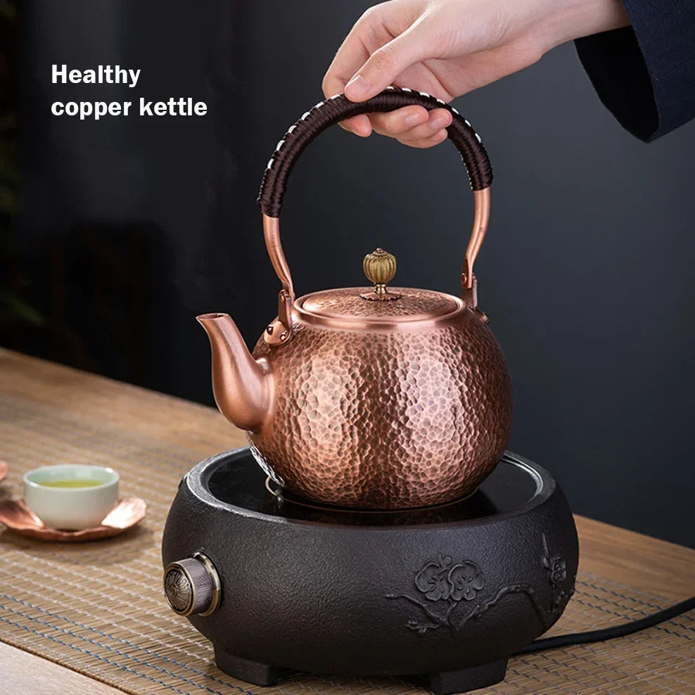 600/1200/1600ml Pure Copper Boiling Tea Kettle