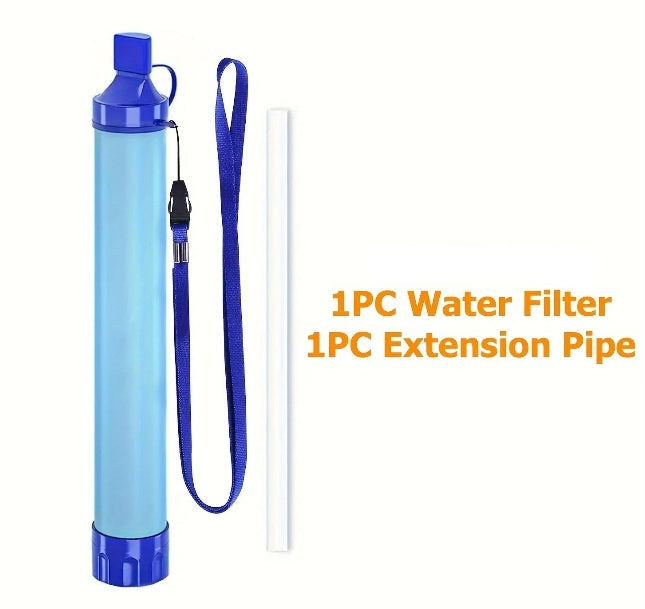 Portable Water Purifier Survival Straw - Clean Drinking Water Anywhere