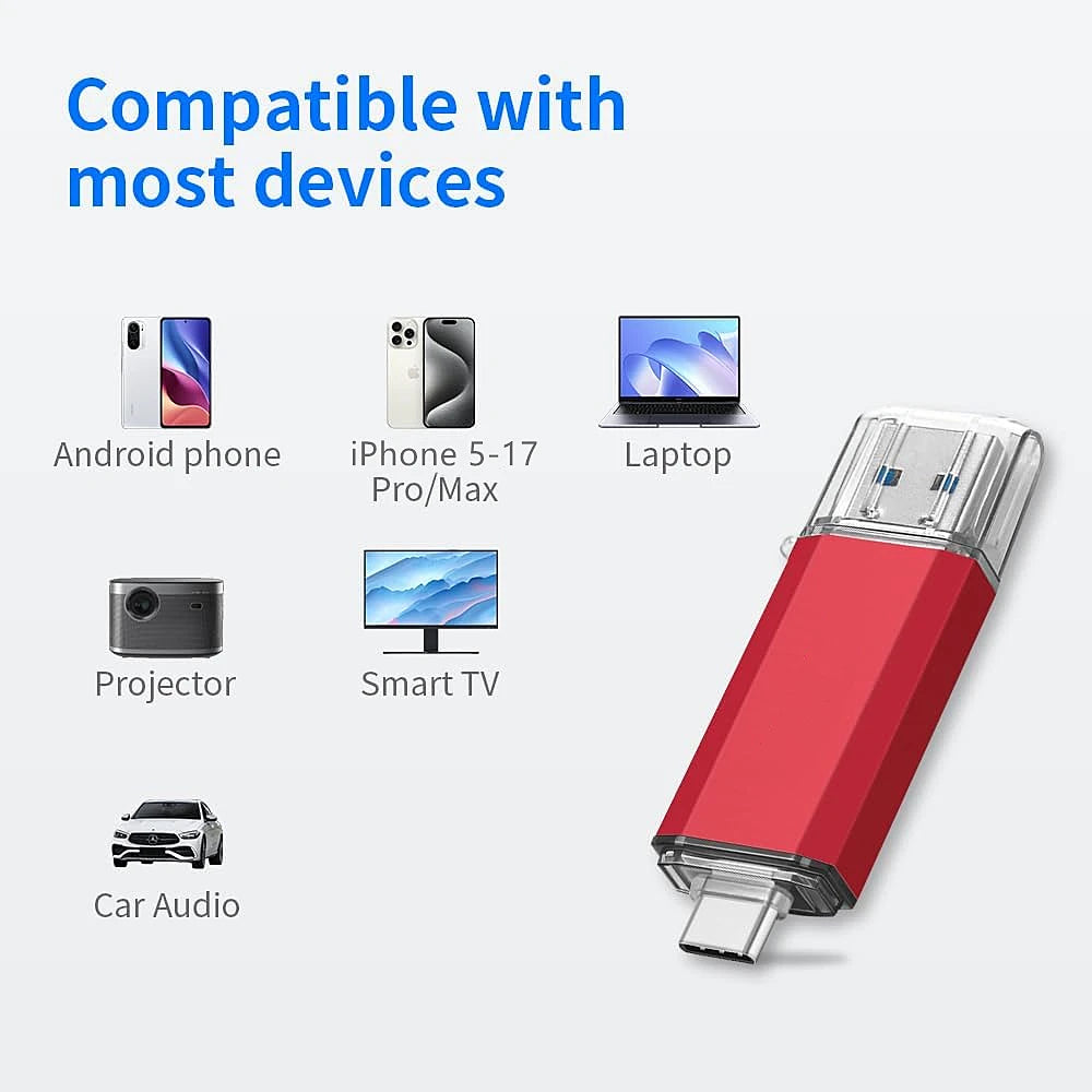 2TB OTG USB Flash Drive USB 3.0 Type C For iPhone ipad 1TB 512GB 256G