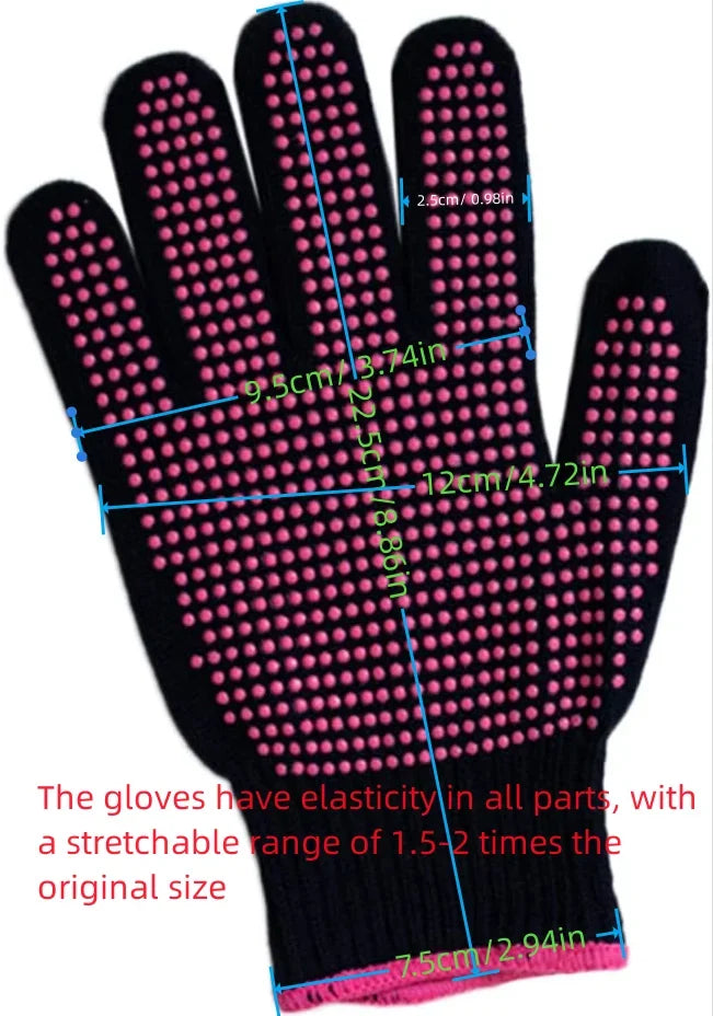 1 Pair Heat Resistant Oven Gloves - Cut Resistant