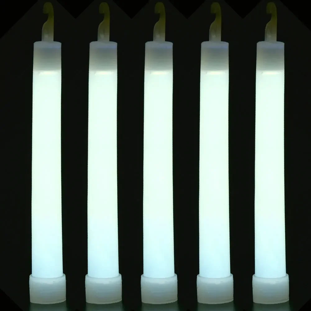 1-50pcs Glow Sticks with Hook 6 inch Fluorescence