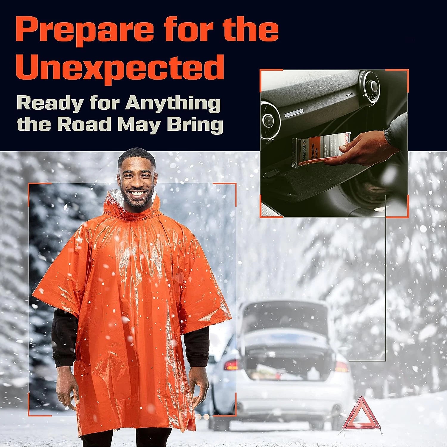 Emergency Rain Poncho Thermal Blanket Poncho