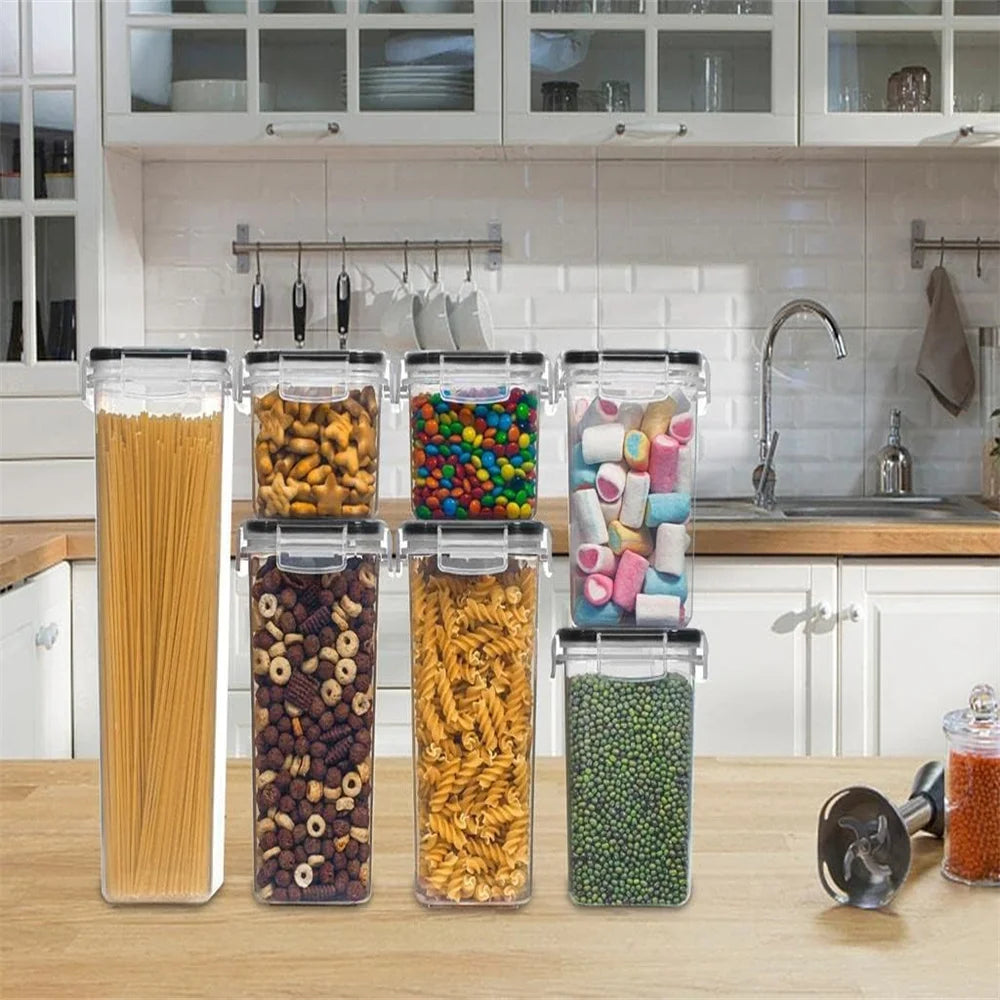 7-Piece Airtight Plastic Food Storage Container Set