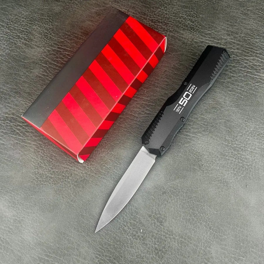 Tactical Knife D2 Steel Blade T6 Aluminum for outdoor camping