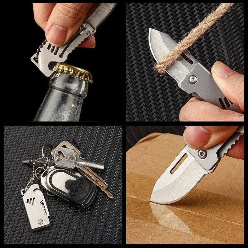 Mini Folding Pocket Knife Keychain