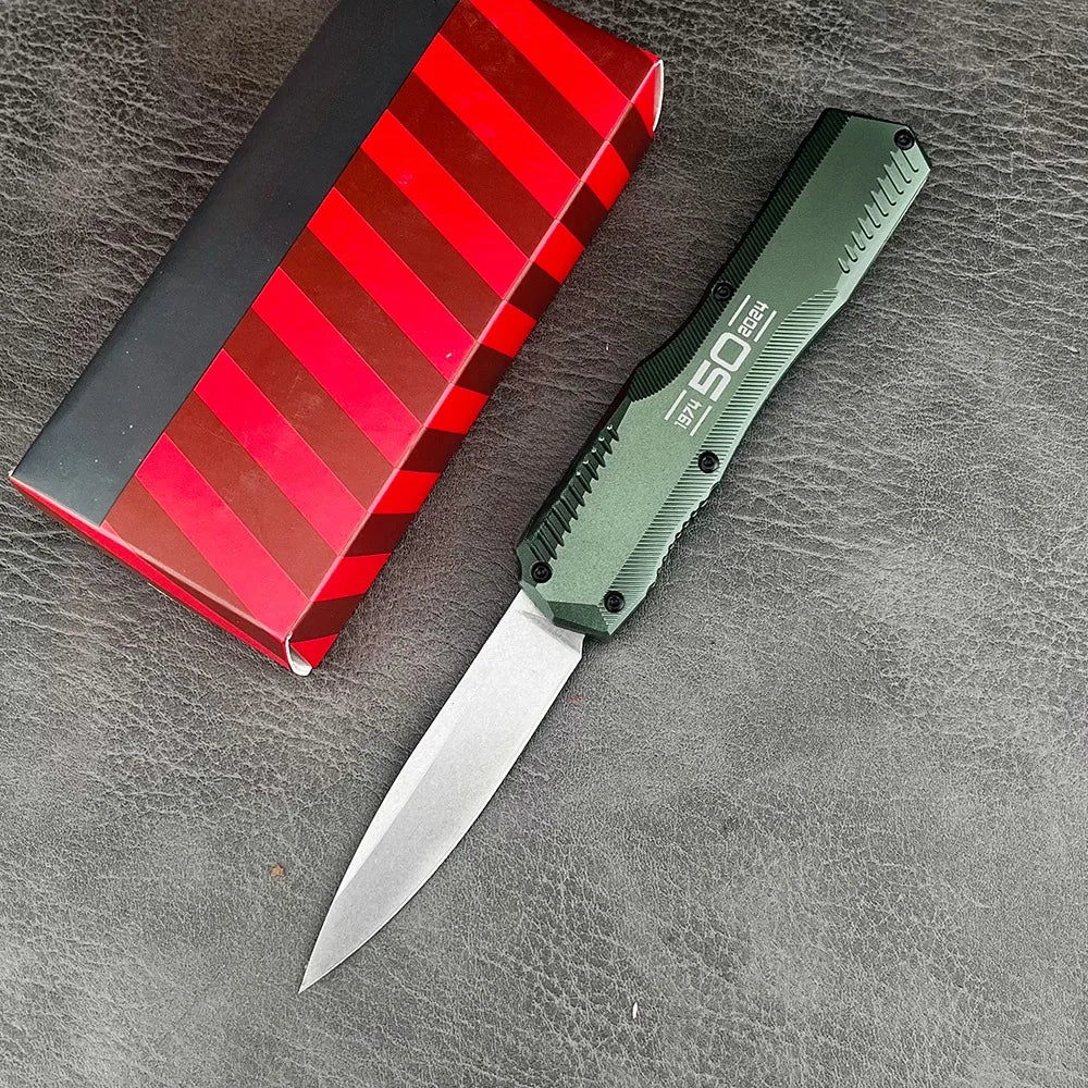 Tactical Knife D2 Steel Blade T6 Aluminum for outdoor camping