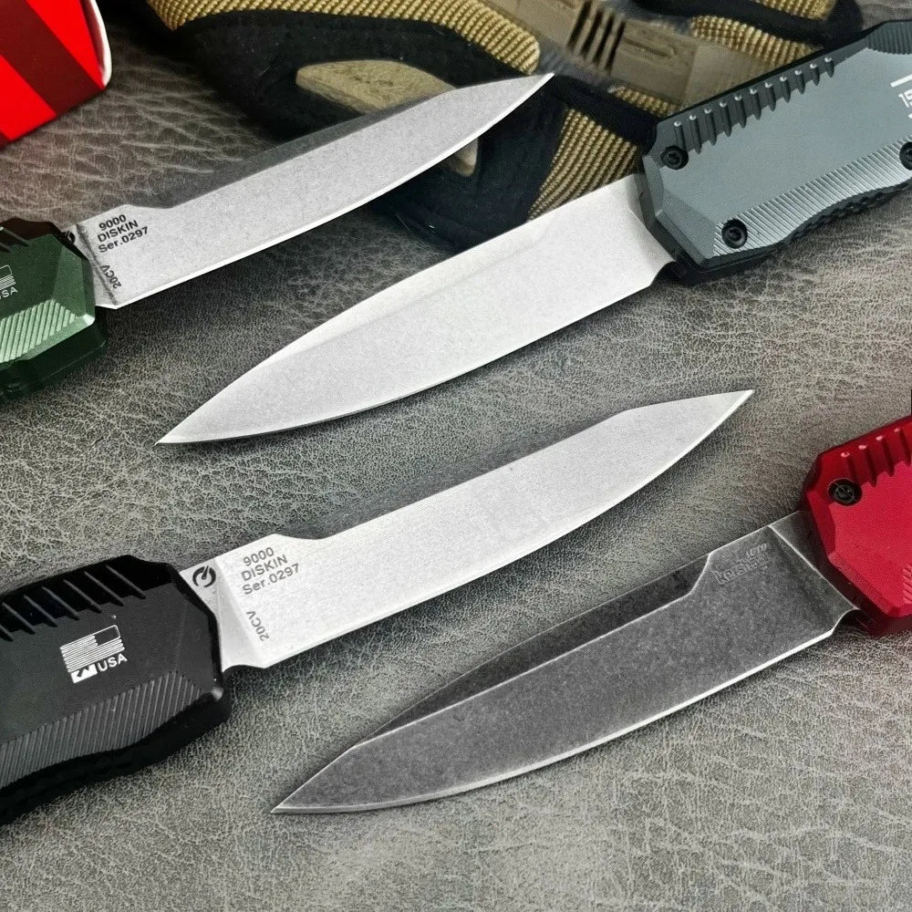 Tactical Knife D2 Steel Blade T6 Aluminum for outdoor camping