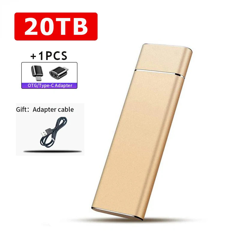 External 2TB/20TB/30TB Ssd High-Speed Solid State Drive