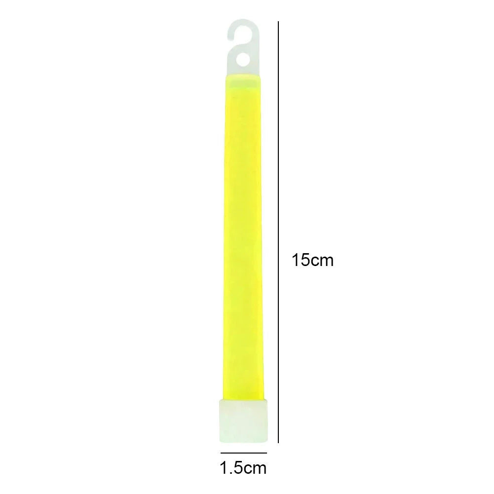 1-50pcs Glow Sticks with Hook 6 inch Fluorescence