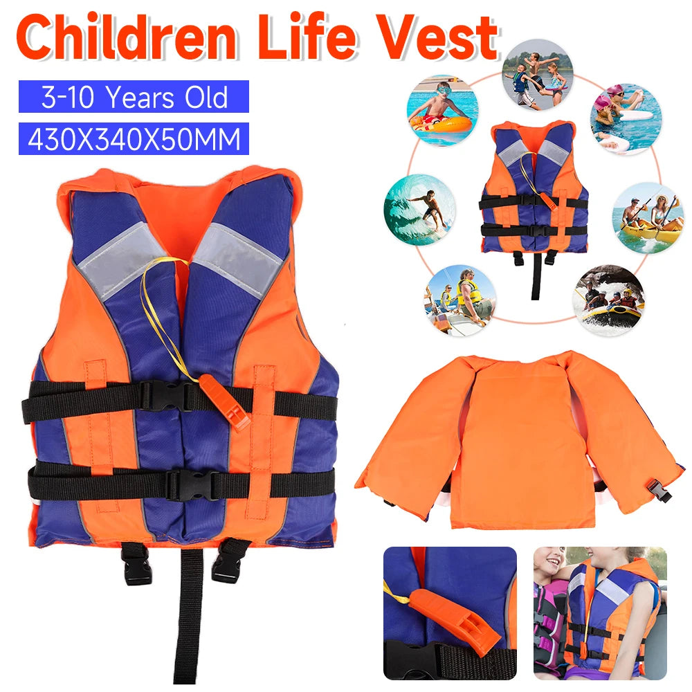 Child's Life Jacket With Whistle