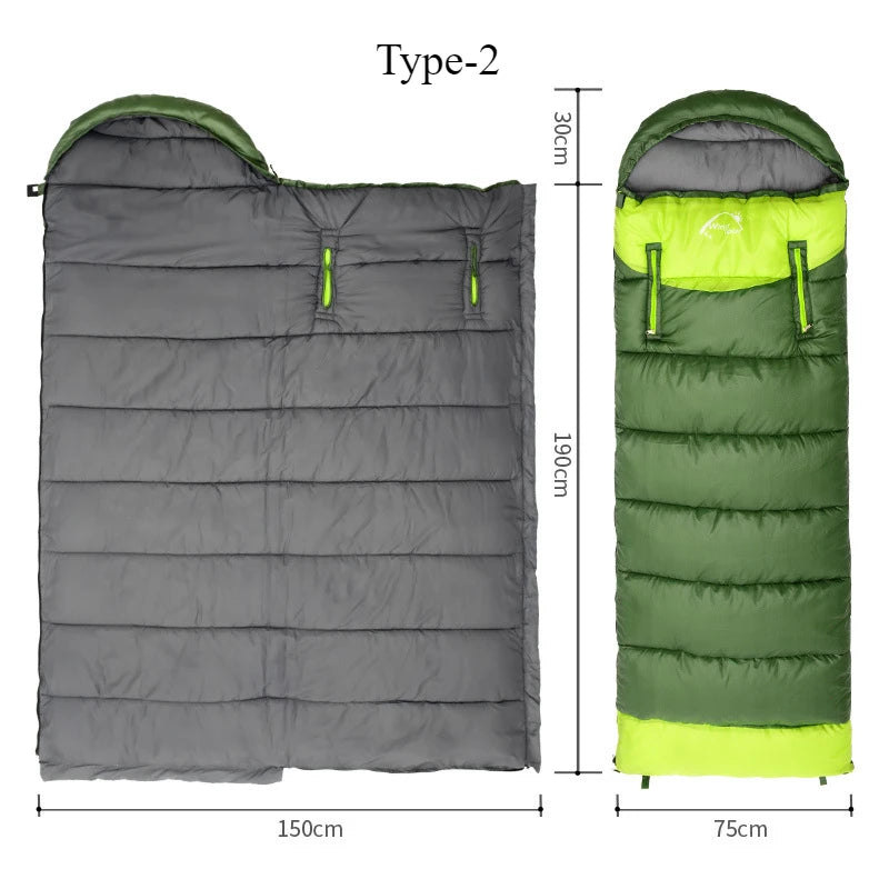 Camping Sleeping Bag Ultralight Waterproof 4 Season Warm Envelope Backpacking Sleeping Bag for Adults Outdoor Traveling Hiking