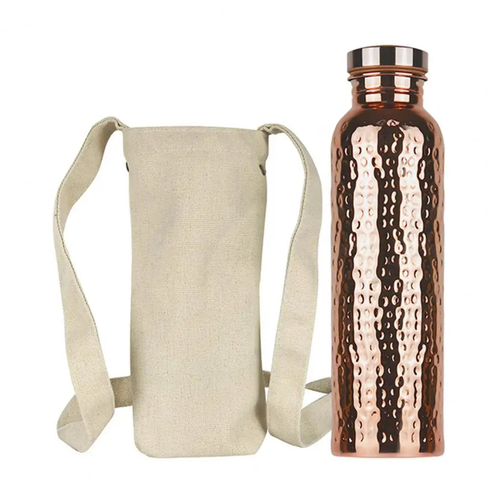 800ML Copper Drinking Bottle Hammer Pattern