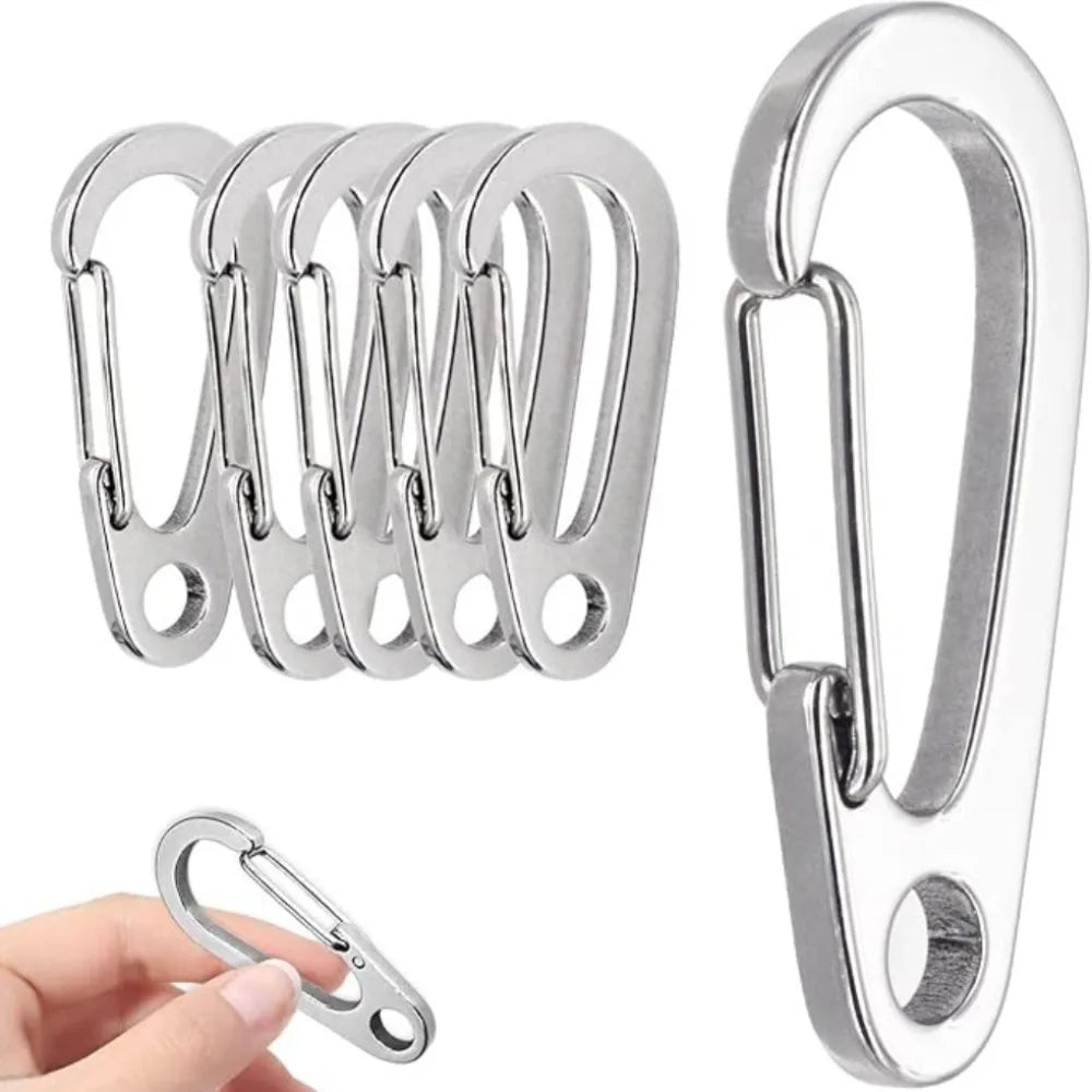 Multifunctional Zinc Alloy Carabiner Keychain Clip Hook