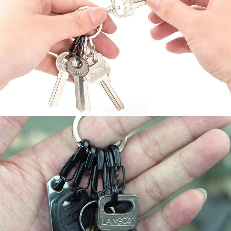 Multifunctional Zinc Alloy Carabiner Keychain Clip Hook