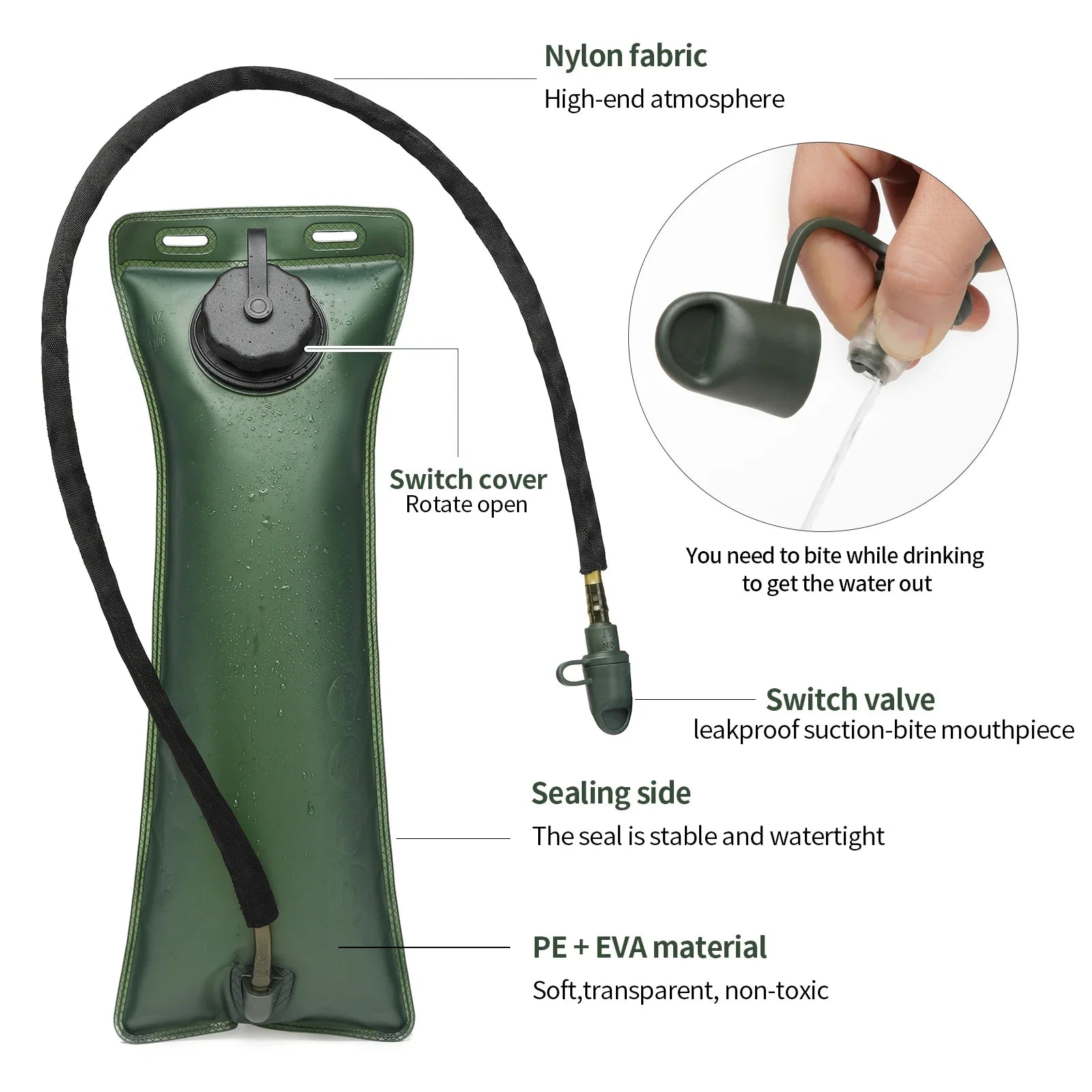 Durable Camel Backpack Equipped  Water Bladder